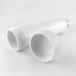 Корпус мембрани 3012 у комплекті з ключем, вхід 1/4 - вихід 1/8 (housing for RO memb 3012)