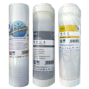 Комплект картриджів 1-2-3 Aquafilter пом'якшення води 