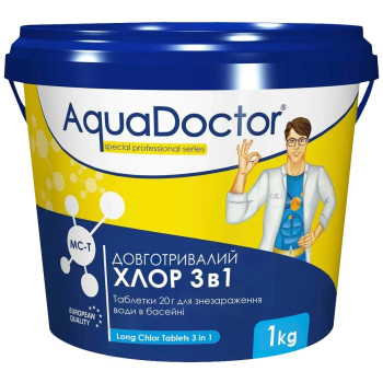 AquaDoctor MC-T хлор 3-в-1 длин. действия 1 кг/20гр