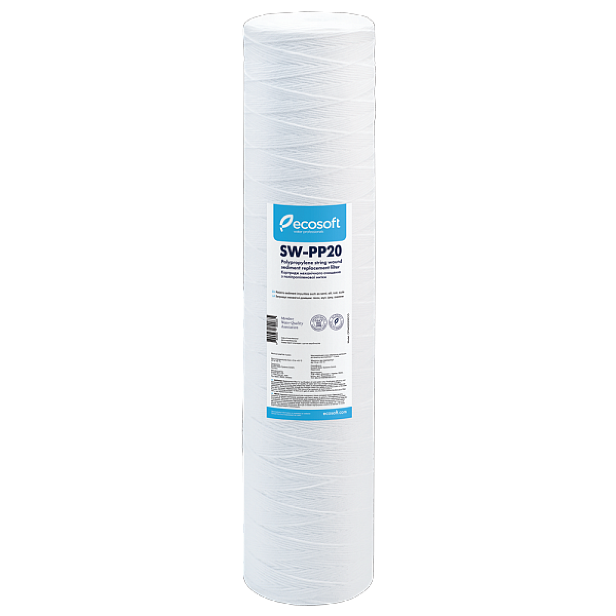 Картридж Ecosoft 4.5" х 20" 20 мкм з поліпропіленової нитки (CPN452020ECO)