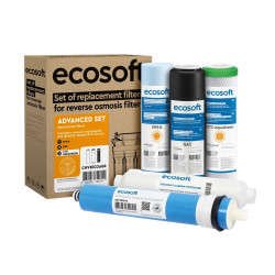 Комплект з 5 картриджів для фільтра зворотного осмосу Ecosoft Absolute (CHV5POST75GPD)