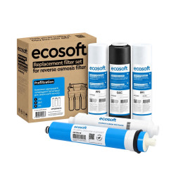 Повний комплект картриджів Ecosoft з мембраною 50 GPD
