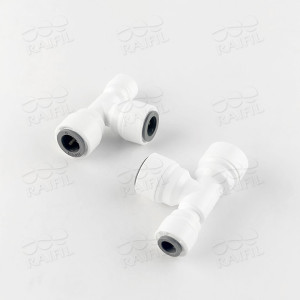 Фитинг Т-образный Raifil 1803-E (трубка 1/4"-трубка 3/8"-трубка 3/8")
