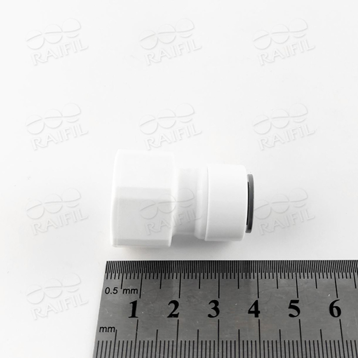 1809-E Raifil фитинг для крана (трубка 3/8"- внутренняя резьба 1/2")