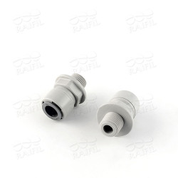 Фитинг прямой Raifil 1813-F (трубка 3/8"- резьба 1/4")