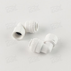 4FE2 Raifil кутовий фітинг (трубка 1/4"- внутрішнє різьблення 1/8")