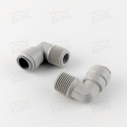Кутовий фітинг Raifil 1817-F (трубка 1/2"- зовнішня різьба 1/2")