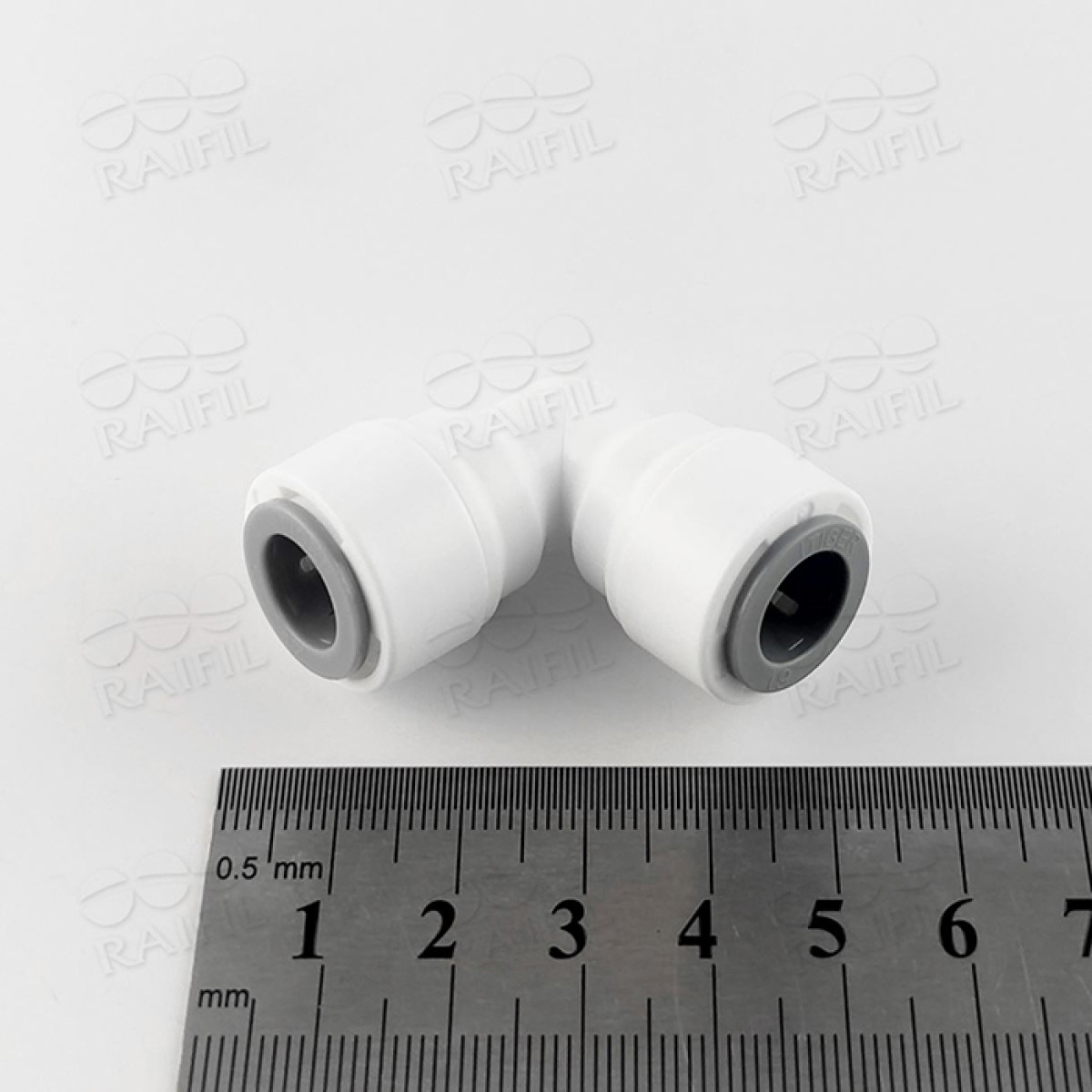 Кут Raifil 1818-B трубка-трубка 3/8"-3/8"