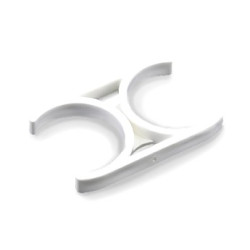 Клипса двойная 2 1/2"х2 1/2" KP-CLD3000W  