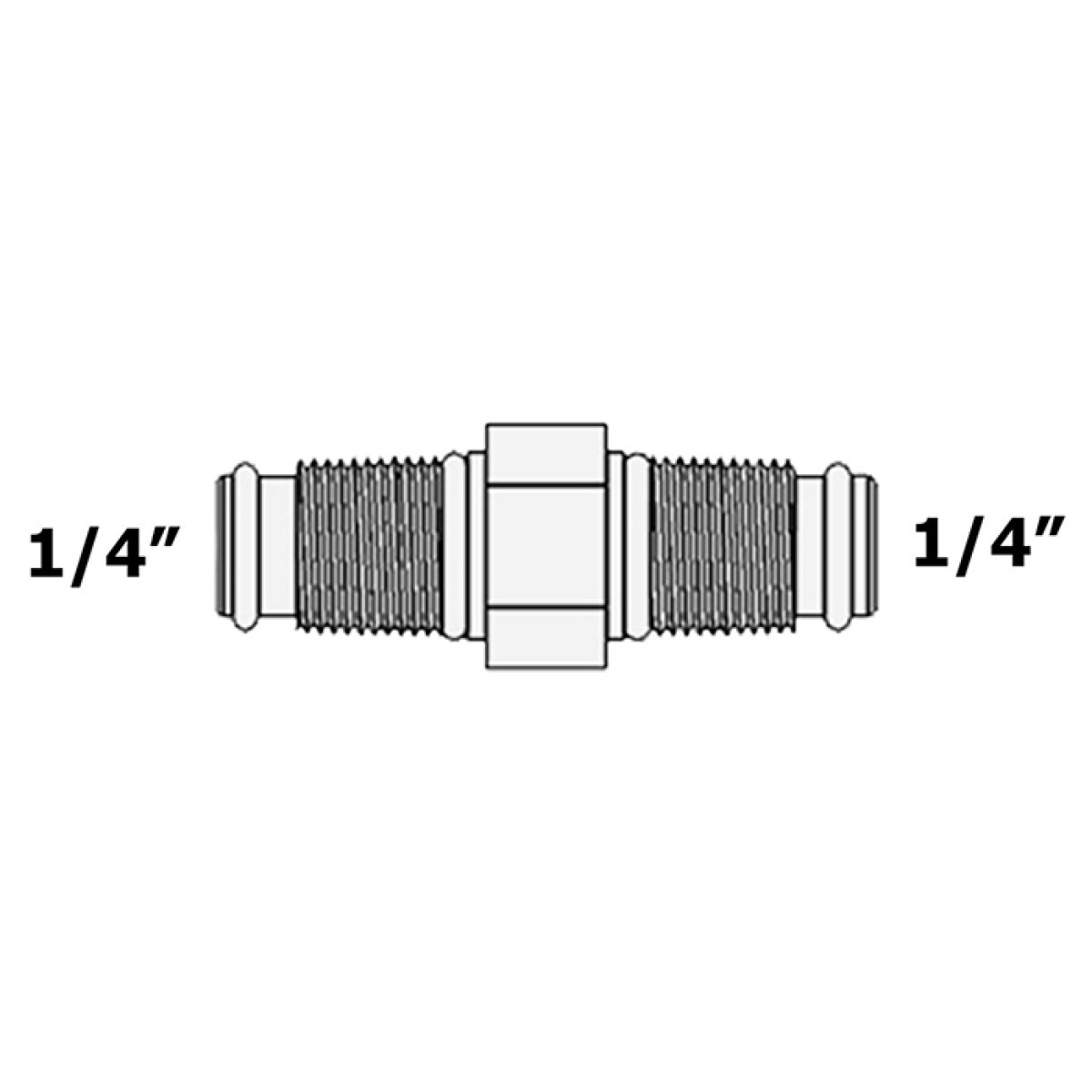 2810-А (СС-2W) Raifil фітинг-коннектор з зовнішньою різьбою 1/4"