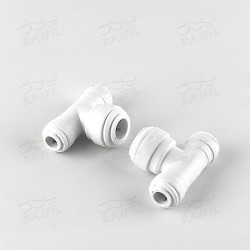 4UT46 Raifil фитинг Т-образный (трубка 1/4"- трубка 1/4"- трубка 3/8")  