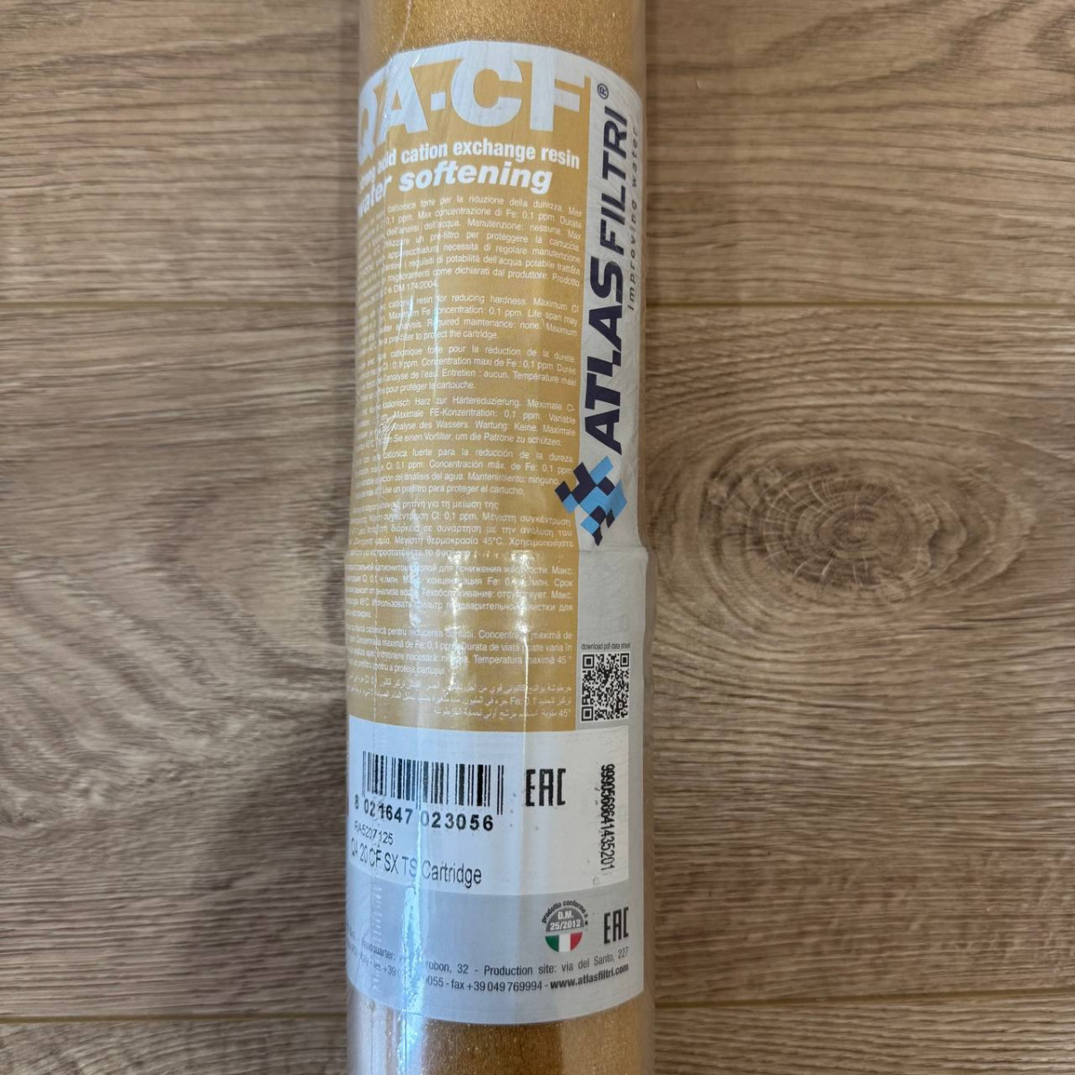 Картридж (катіонна смола сильної дії) Atlas Filtri QA 20" CF SX TS RA5207125