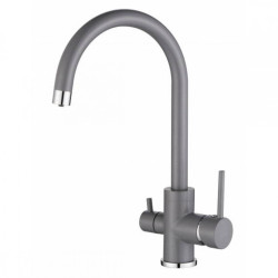 Смеситель кухонный Aquasanita Sabiaduo 2963-202 Alumetallic