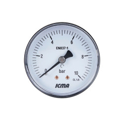 Манометр Icma №243 заднє підключення 1/4" 0-10 бар (91243AB10)