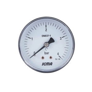 Манометр Icma №243 заднее подключение 1/4" 0-4 бар (91243AB06)     