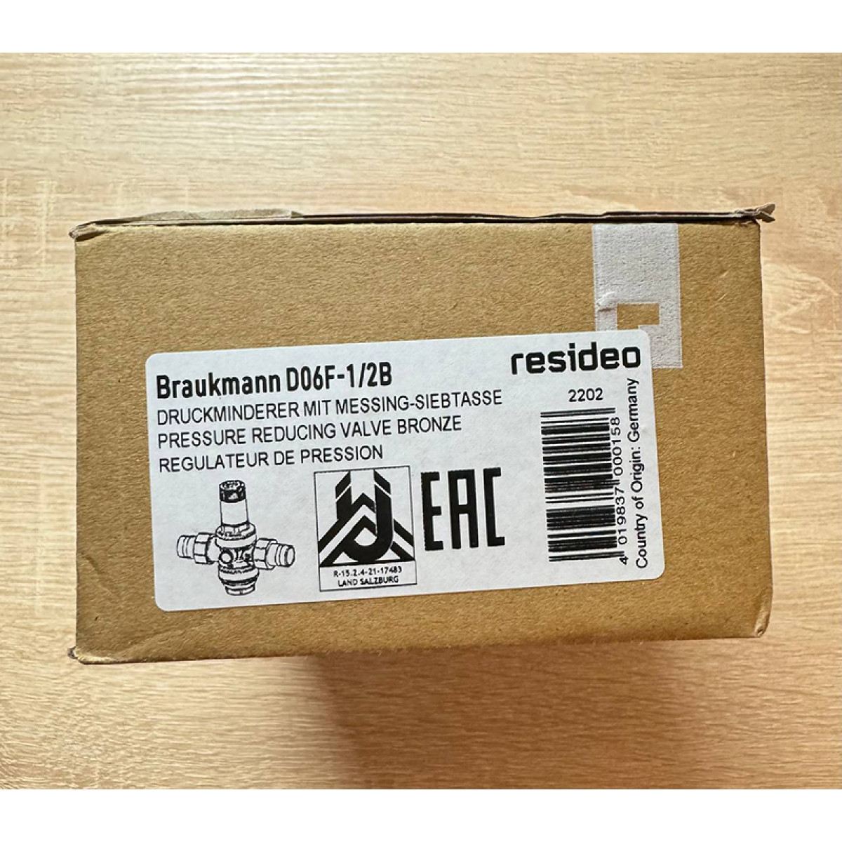 Редуктор давления Honeywell Resideo D06F-1/2В
