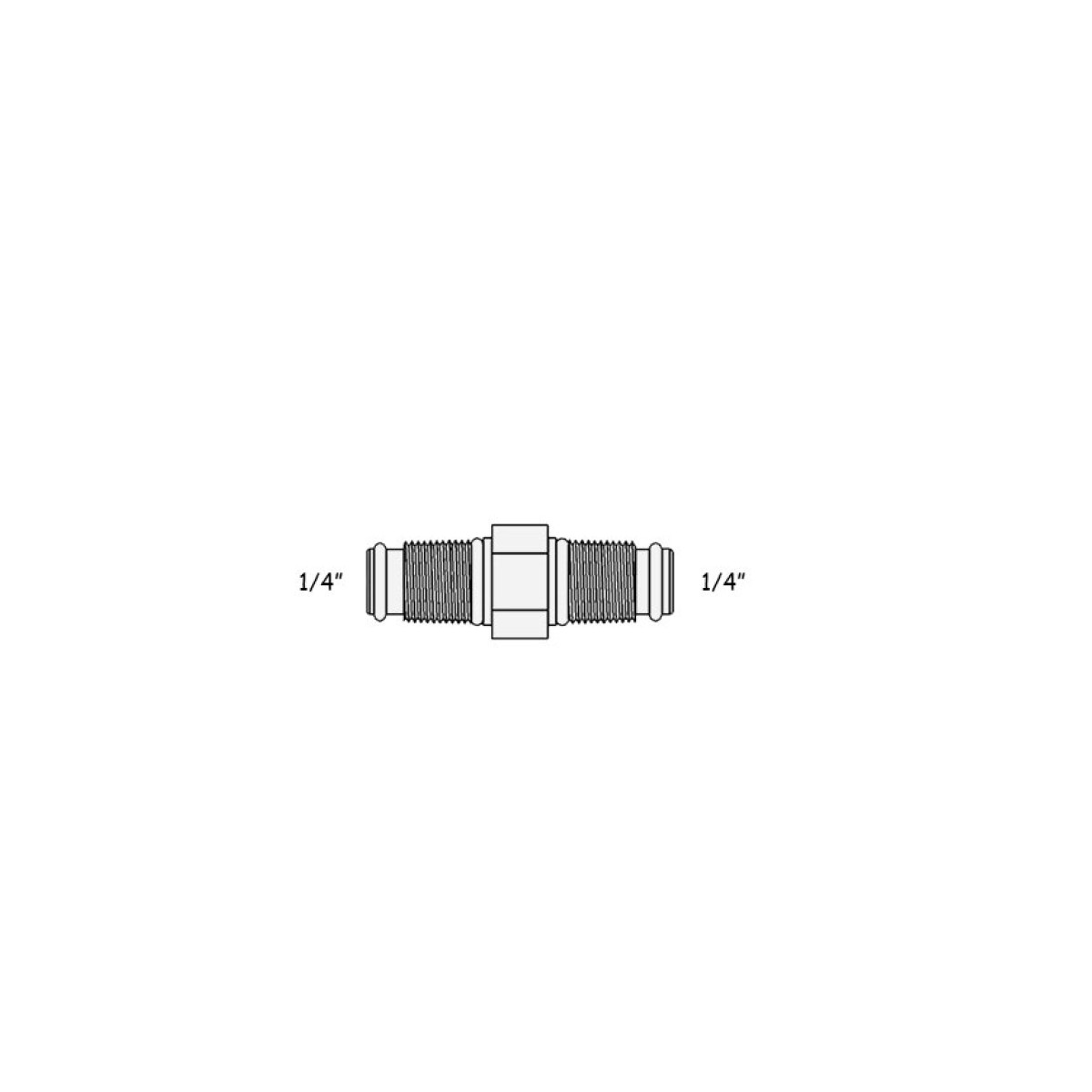 2810-А (СС-2W) Фітинг -конектор з зовнішньою різьбою 1/4
