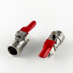 Латунний кульковий клапан (зовнішня труба) 3/8 "-1/2" (BV-3BC-6MC8)