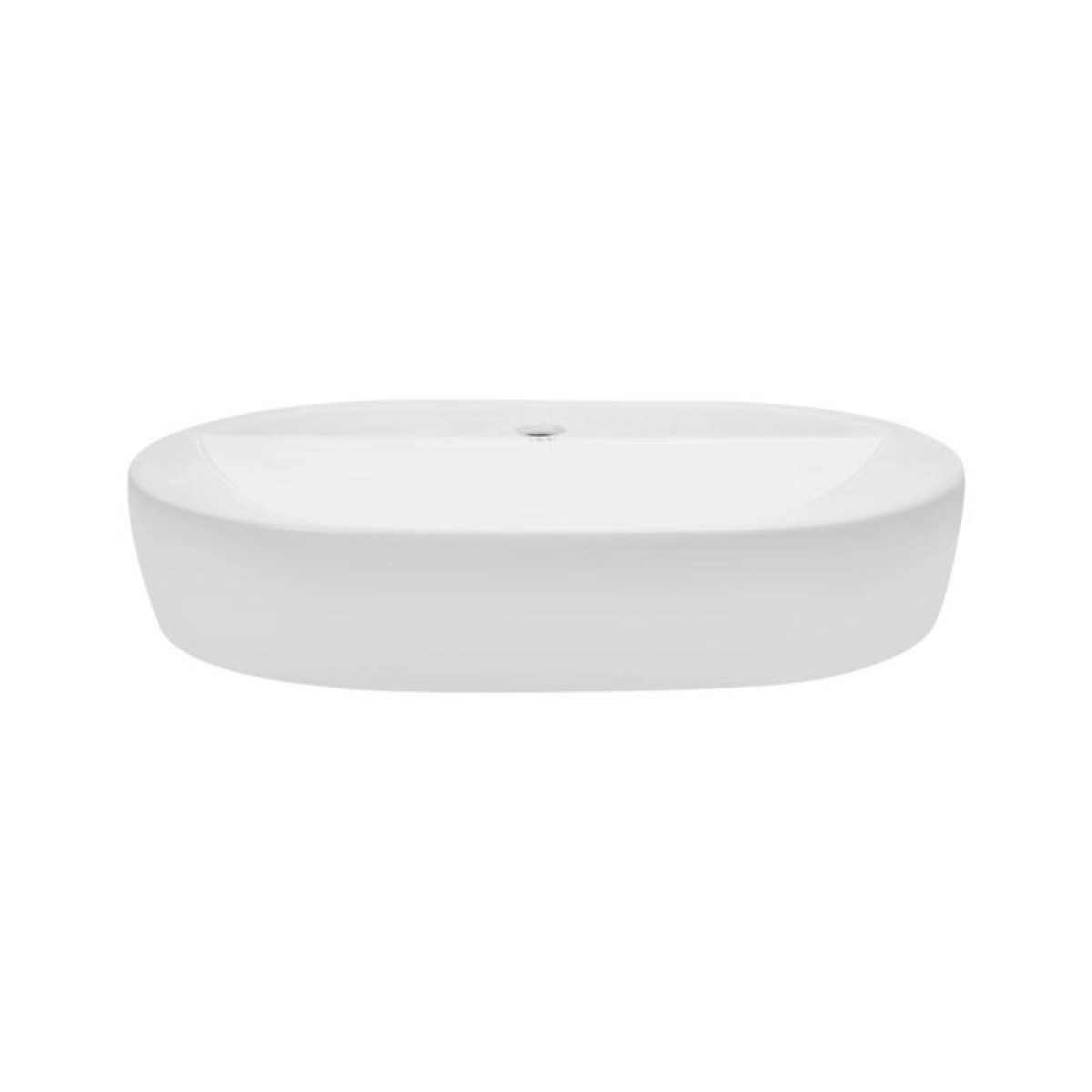 Комплект Qtap Scorpio: Раковина накладная овальная 610x400x120 мм White + Донный клапан PU02