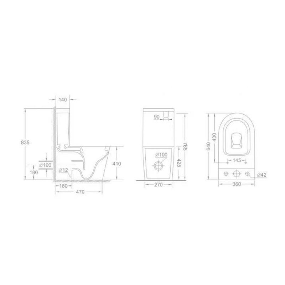 Унітаз підлоговий Qtap Swan Ultra Quiet з сидінням Soft-close 640x360x835 мм QT16222182TW White