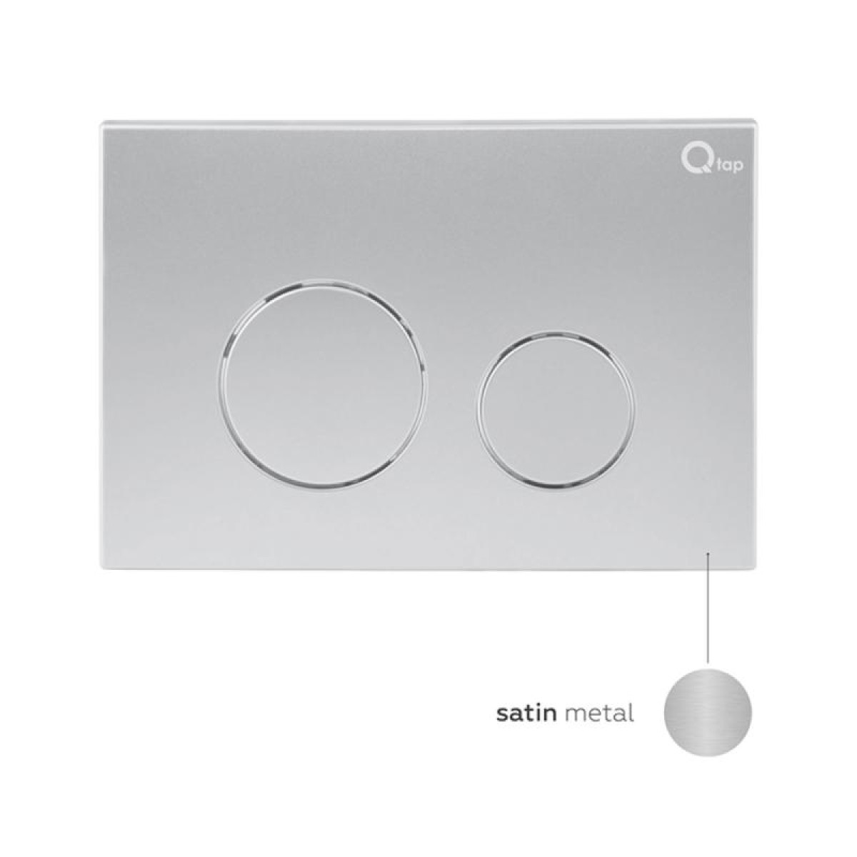 Готове рішення Qtap для ванної кімнати: підвісний унітаз Swan Rimless + комплект інсталяції Nest 4 в 1 (кругла клавіша Satin)