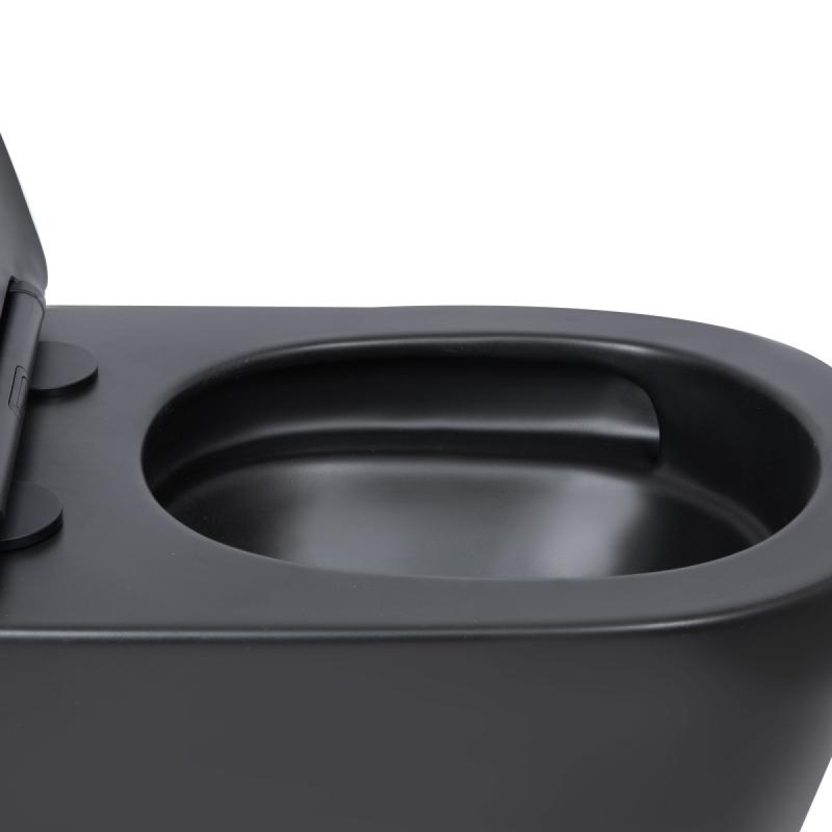 Унітаз підвісний Qtap Scorpio Ultra Quiet безобідковий з сидінням Soft-close MATT BLACK QT14332380AMB