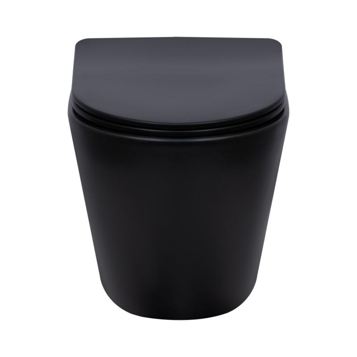 Унітаз підвісний Qtap Scorpio Ultra Quiet безобідковий з сидінням Soft-close MATT BLACK QT14332380AMB