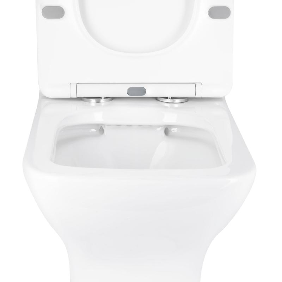 Унітаз підлоговий Qtap Aries Rimless безобідковий з сидінням Soft-close WHITE QT03228302W