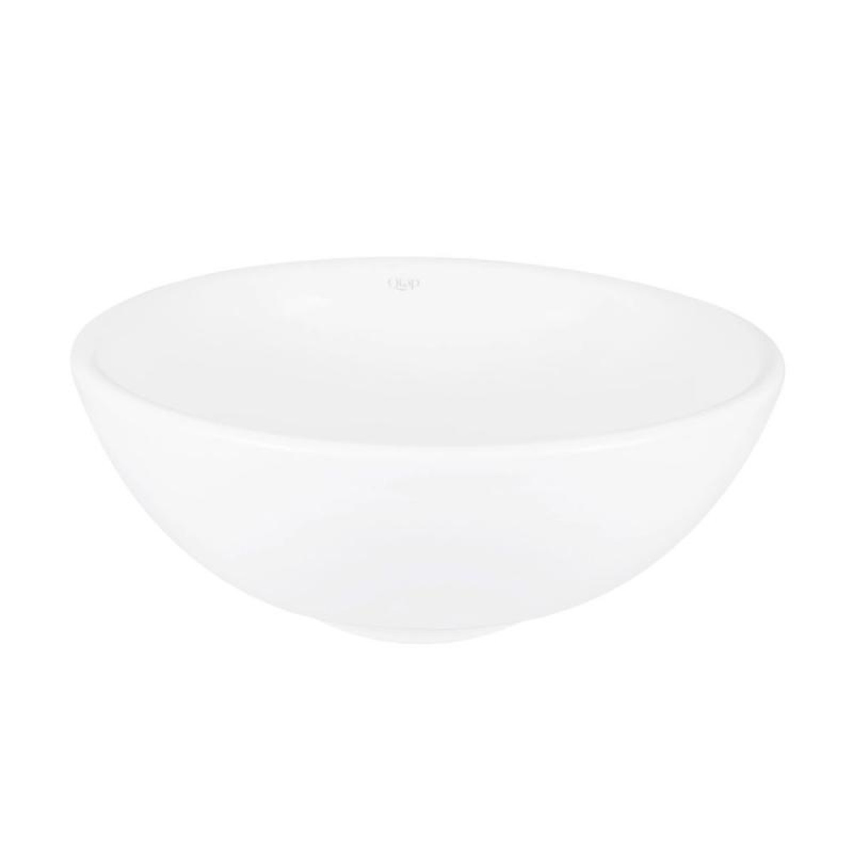 Комплект Qtap Owl: Раковина накладная круглая 400х400х155 мм White + Донный клапан PU02