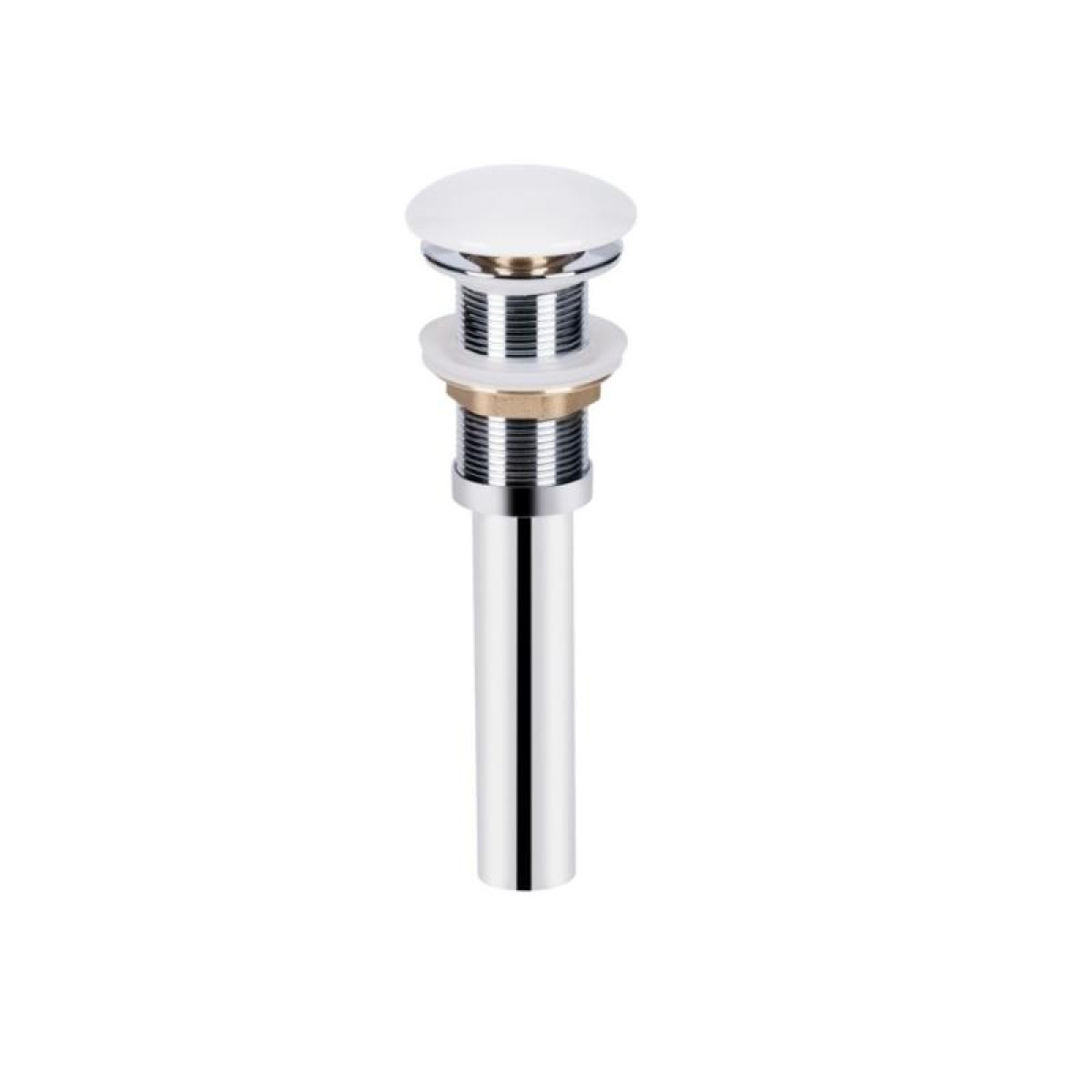 Комплект Qtap Cardinal: Раковина подвесная / накладная овальная 565х400х130 мм White + Донный клапан PU02