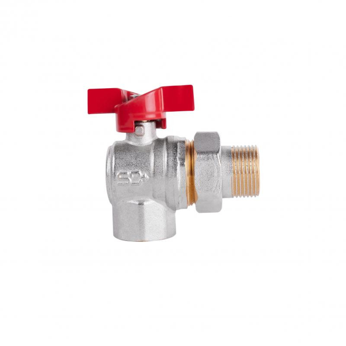 Кран угловой с американкой Thermo Alliance Standart 3/4"ВН "бабочка" SD222W20