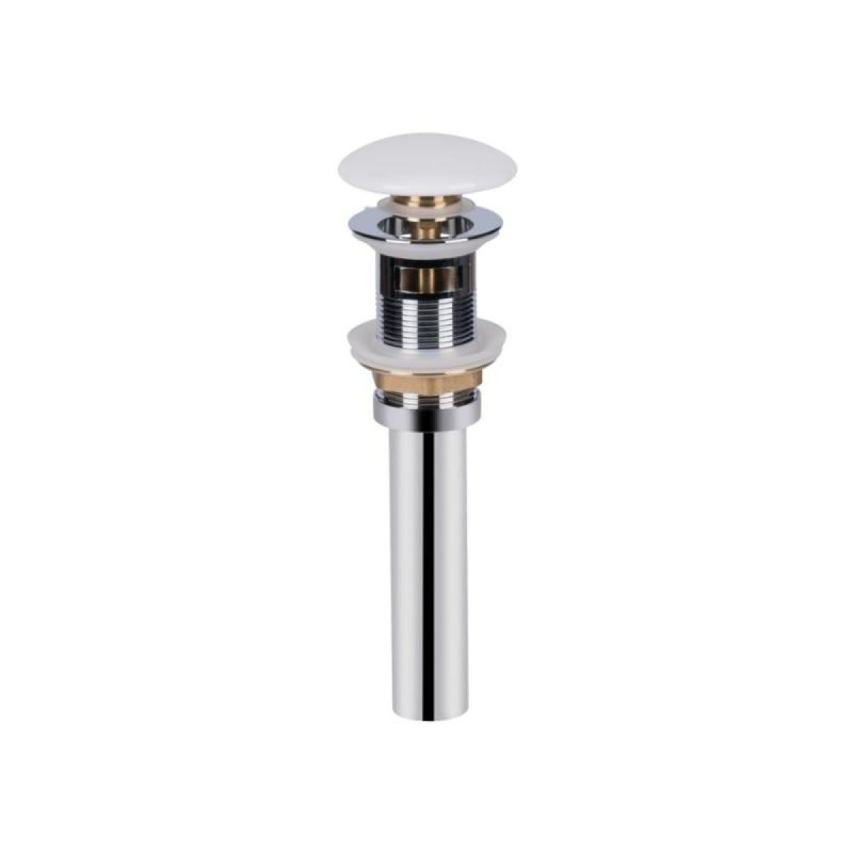 Комплект Qtap Nando LT: Раковина подвесная прямоугольная 500х420х120 мм White + Донный клапан PU02O