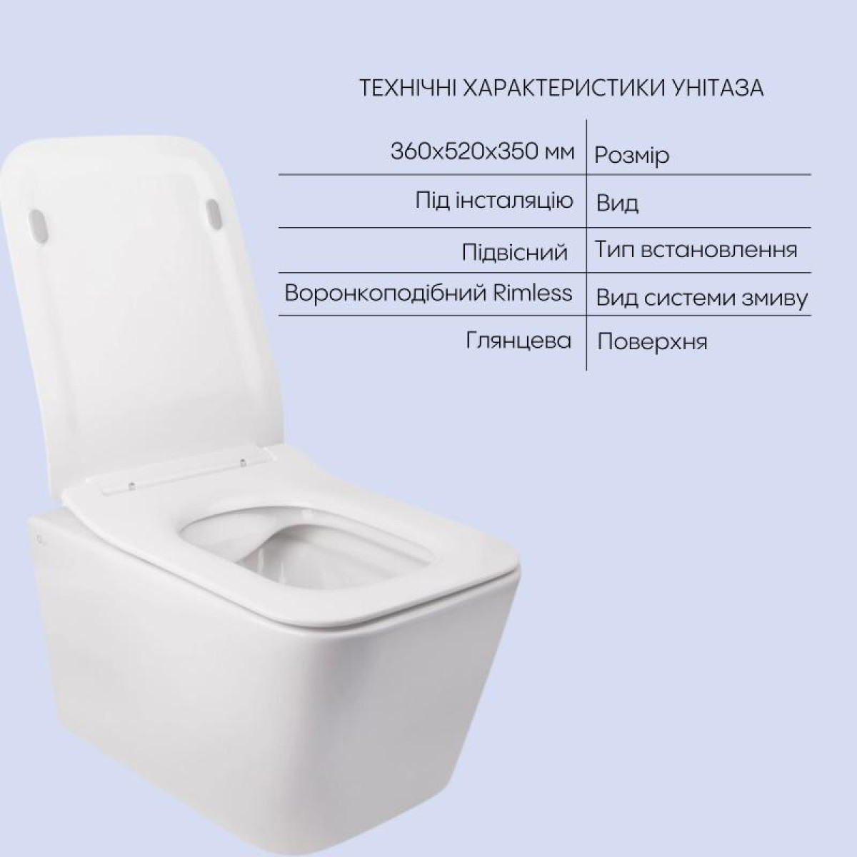 Комплект Qtap Crow 2 в 1: унитаз подвесной Rimless + биде подвесное