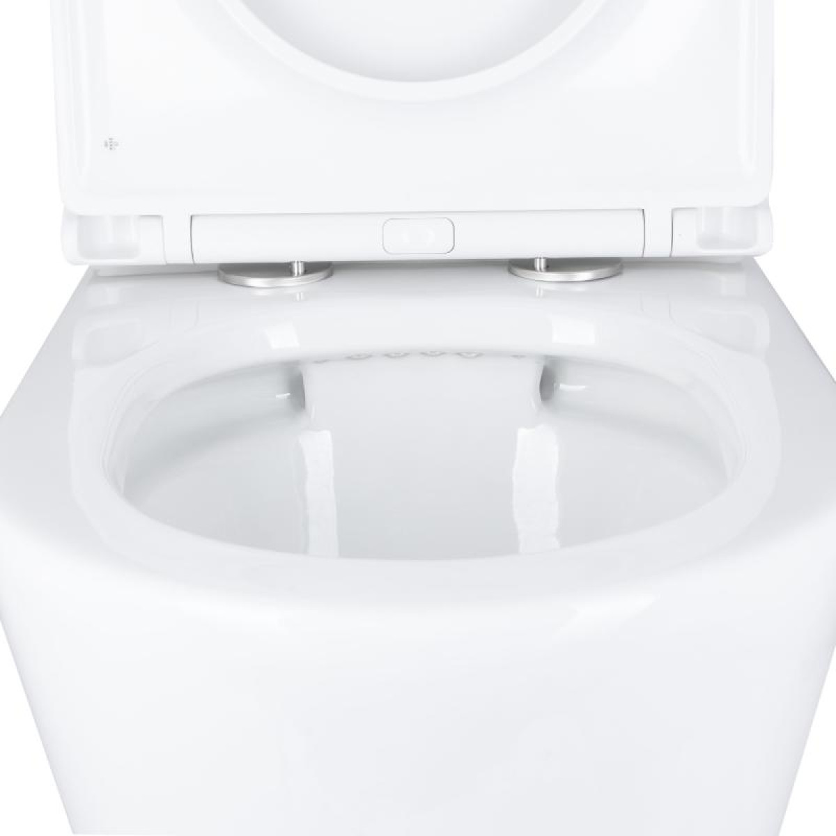 Унітаз підлоговий Qtap Dove Rimless безобідковий з сидінням Soft-close WHITE QT06228380BW