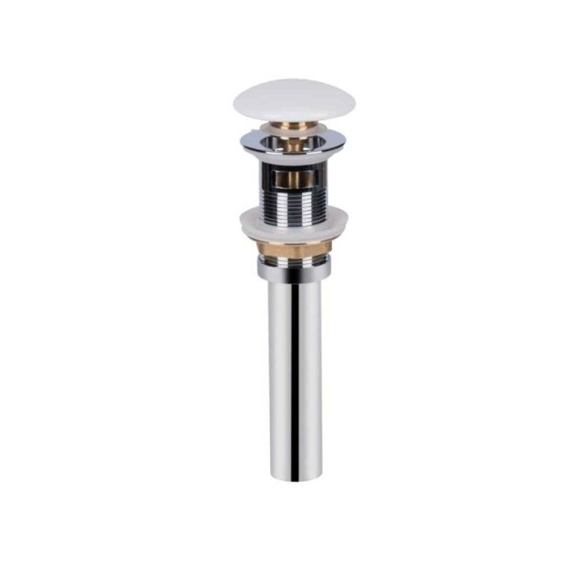 Комплект Qtap Nando LT: Раковина подвесная прямоугольная 600х440х130 мм White + Донный клапан PU02O