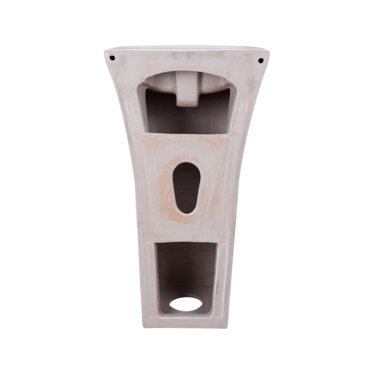 Комплект Qtap Crow: Раковина напольная моноблок 450x435x835 мм White + Донный клапан PU02O