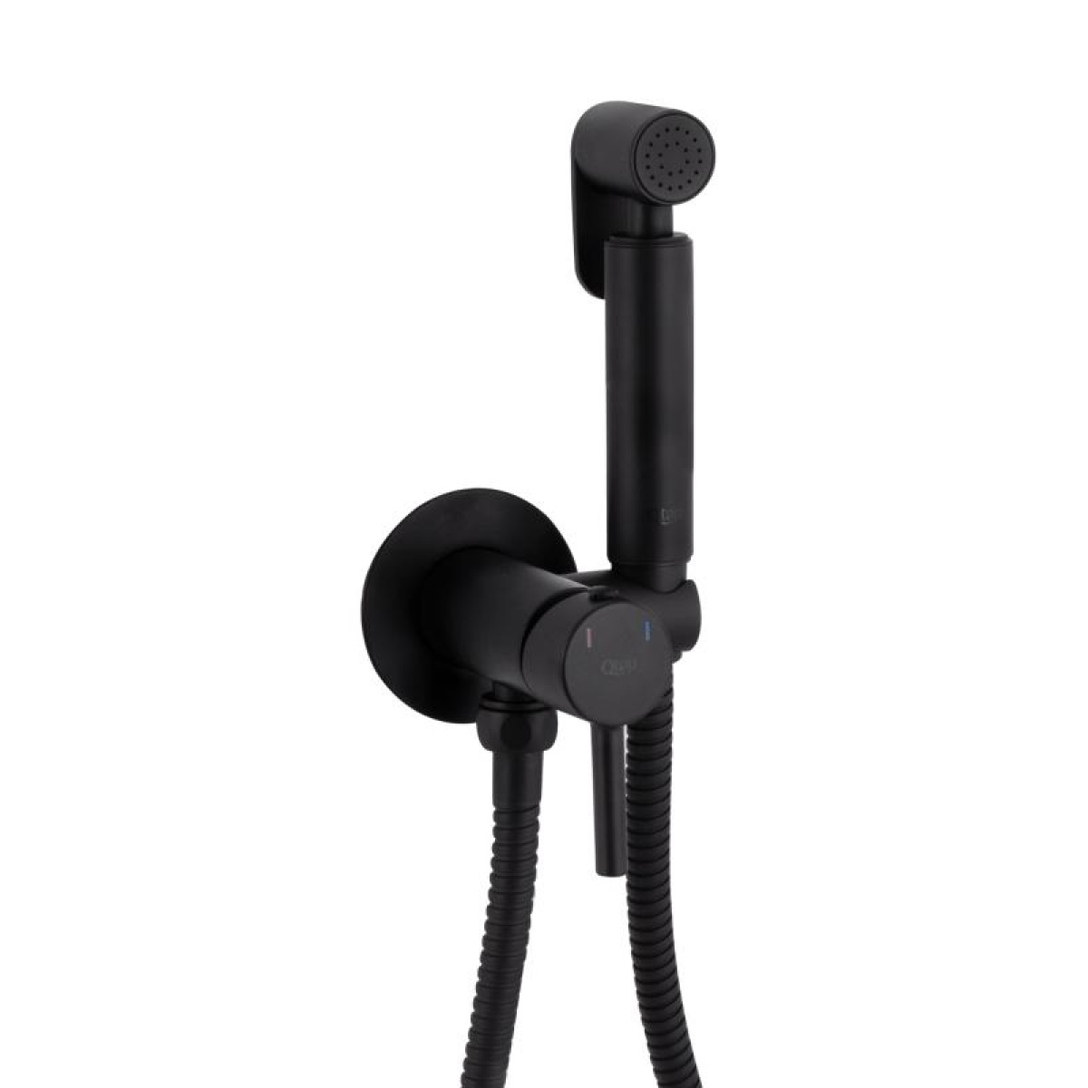 Набор для гигиенического душа Qtap Inspai-Varius округлый QTINSVARBСRV00440001 Black Matt