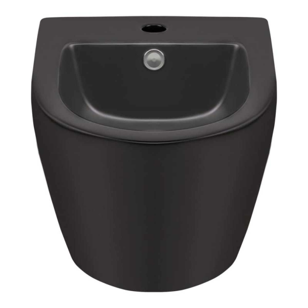 Биде подвесное Qtap Robin 495х370х325 Matt black QT1355046FMB