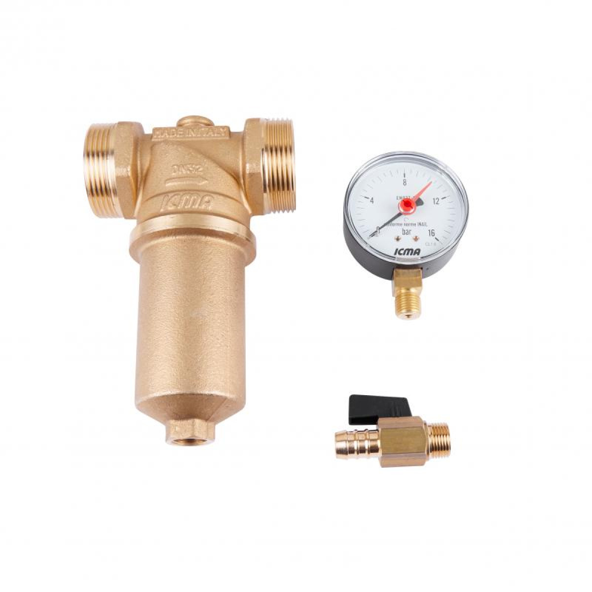 Фильтр ICMA 750 1 1/4" х 1" самопромывной с манометром