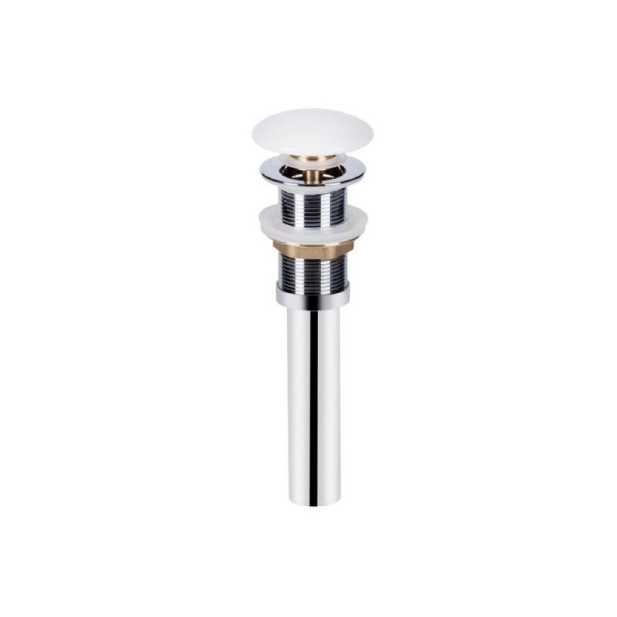 Комплект Qtap Scorpio: Раковина врезная прямоугольная 610х380х150 мм White + Донный клапан PU02