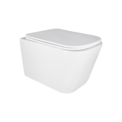 Унитаз подвесной Qtap Crow безободковый с сиденьем Soft-close QT05335171W