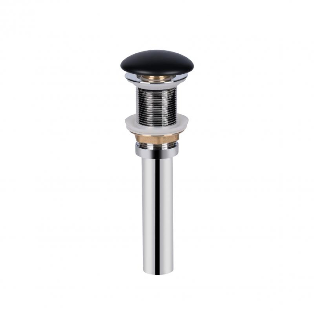 Раковина-чаша Qtap Tern 500х350х145 Matt black з донним клапаном QT1711A055MB