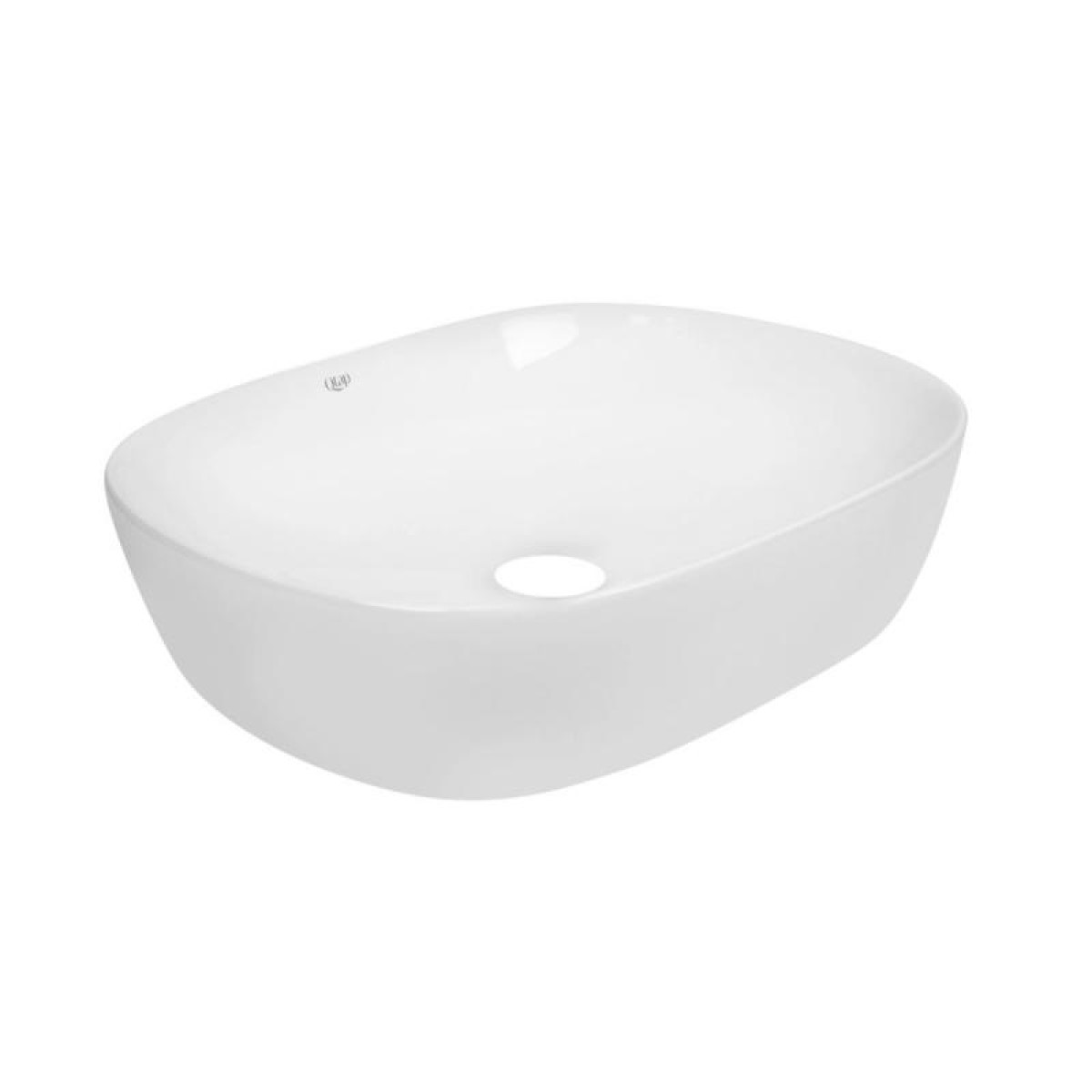 Комплект Qtap Aquarius: Раковина накладная прямоугольная 465x375x115 мм White + Донный клапан PU02