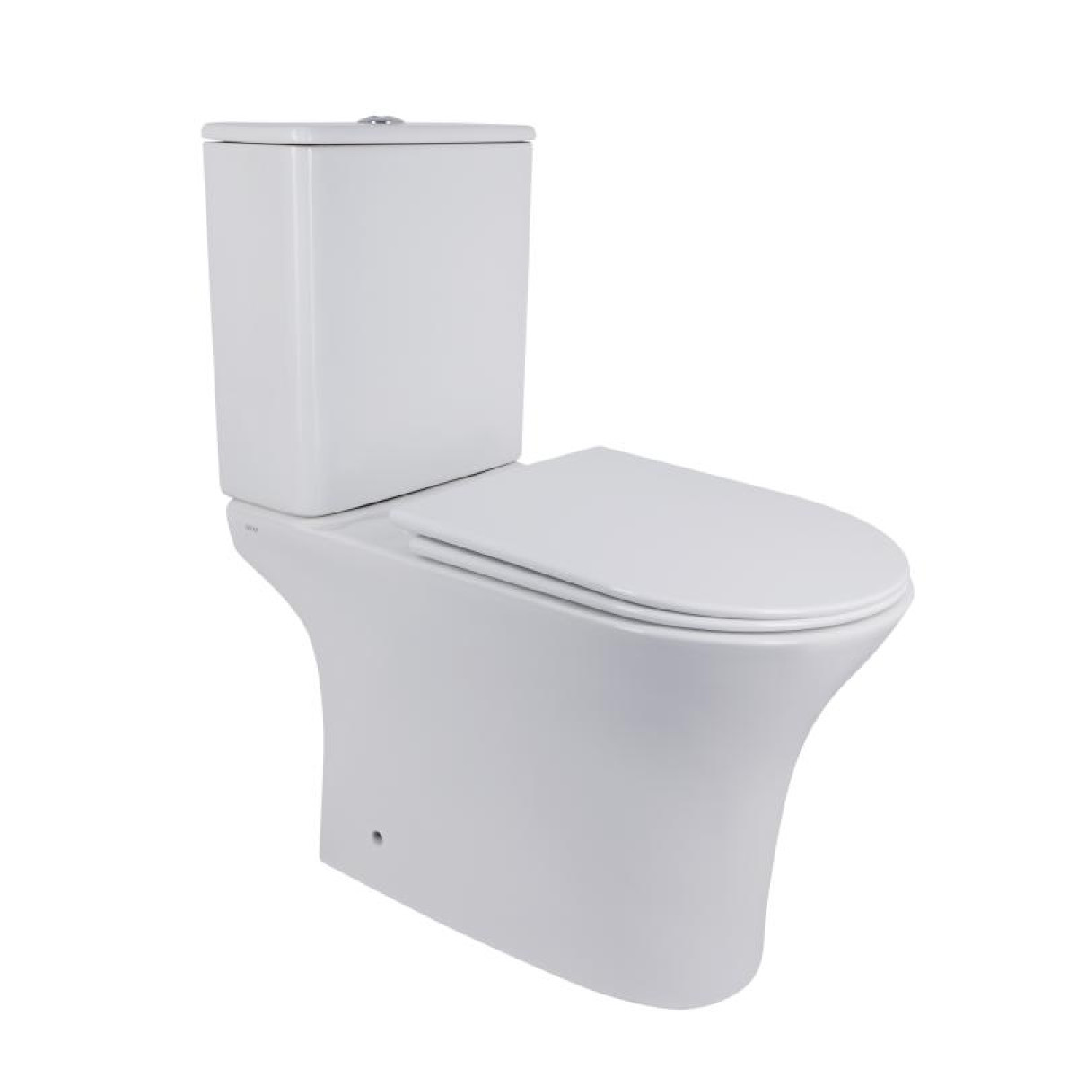 Унітаз-компакт Qtap Presto безобідковий з сідінням Soft-close QT24221217AW