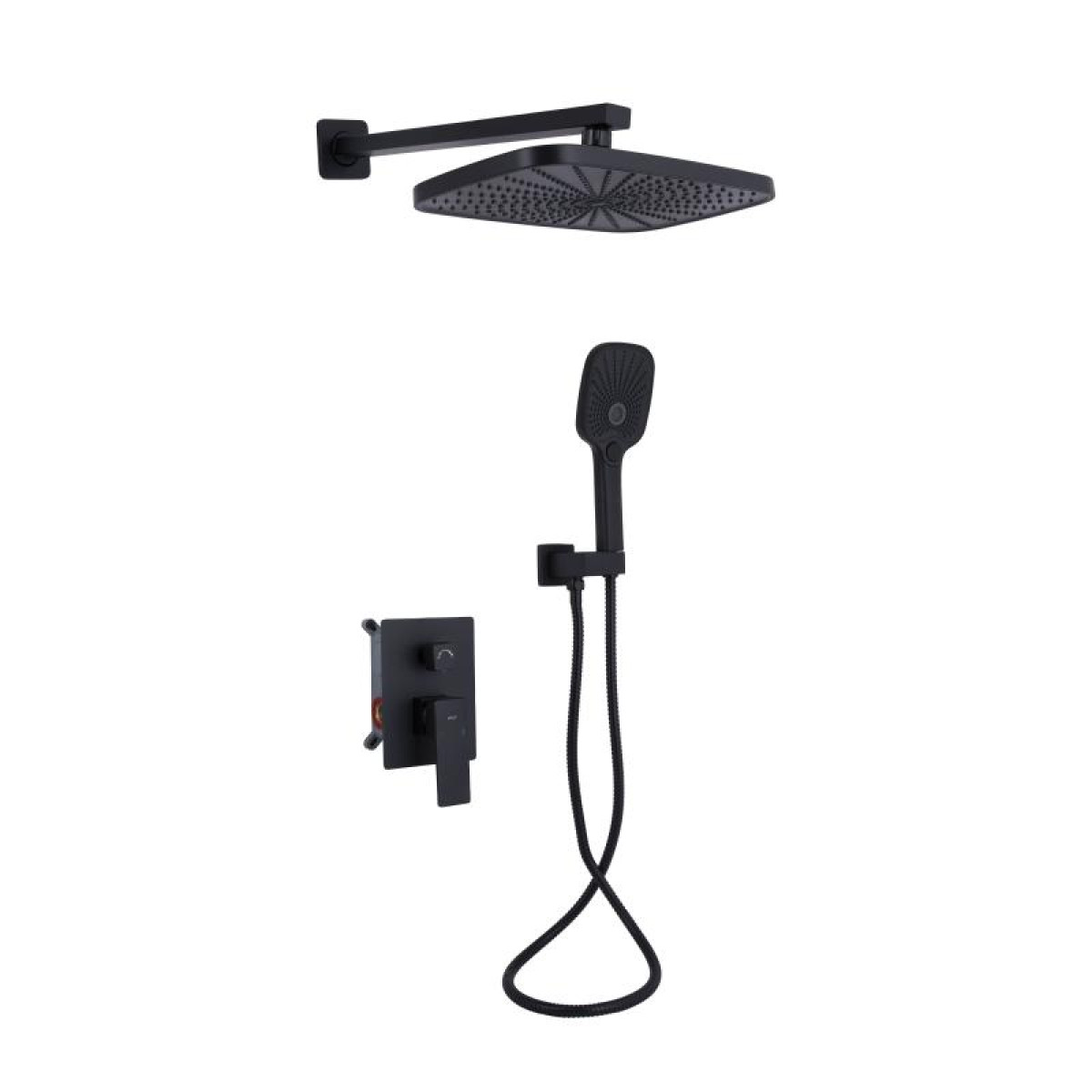 Душевая система Qtap Gemini QTGEM113BLM45697 Black Matt