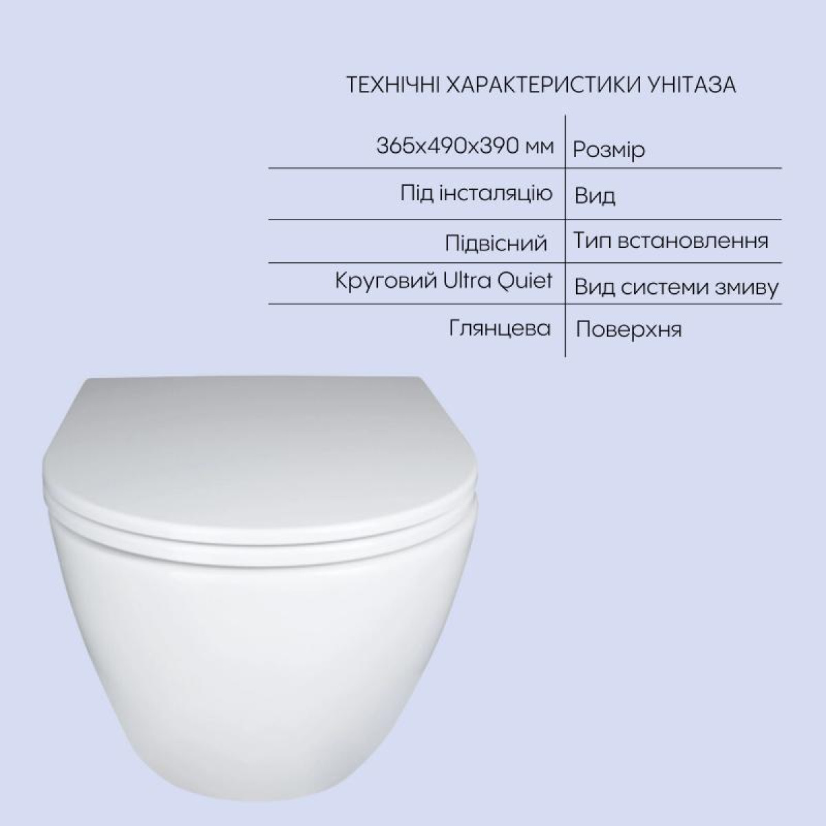 Комплект Qtap Robin 2 в 1: унитаз подвесной Ultra Quiet + биде подвесное