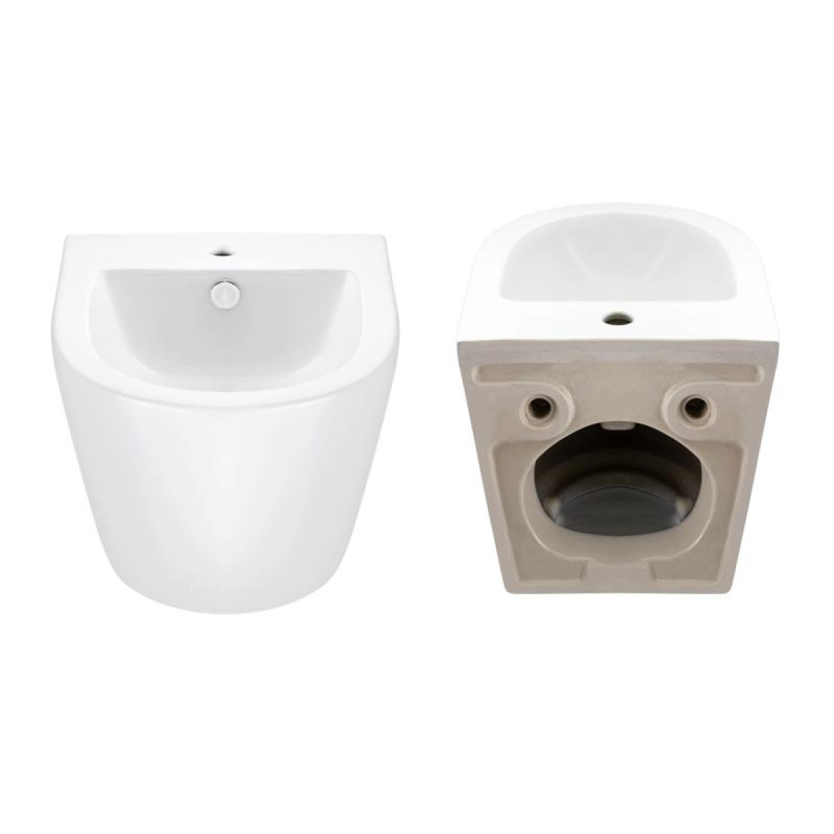 Комплект Qtap Robin 2 в 1: унитаз подвесной Ultra Quiet + биде подвесное