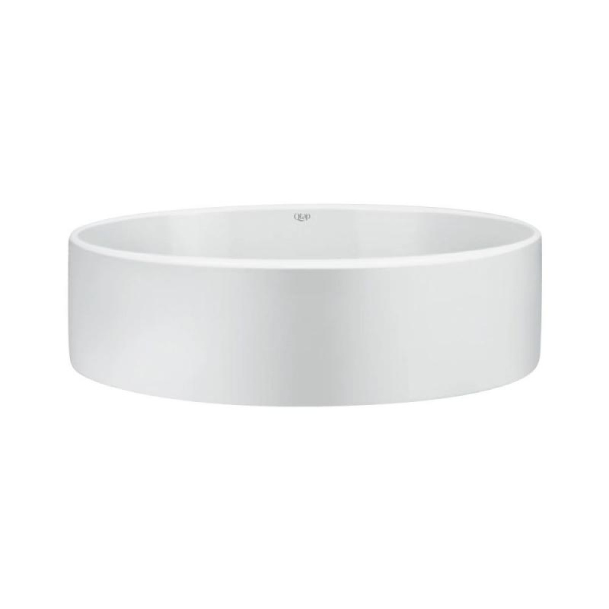 Комплект Qtap Kolibri: Раковина накладная овальная 500x360x140 мм White + Донный клапан PU02